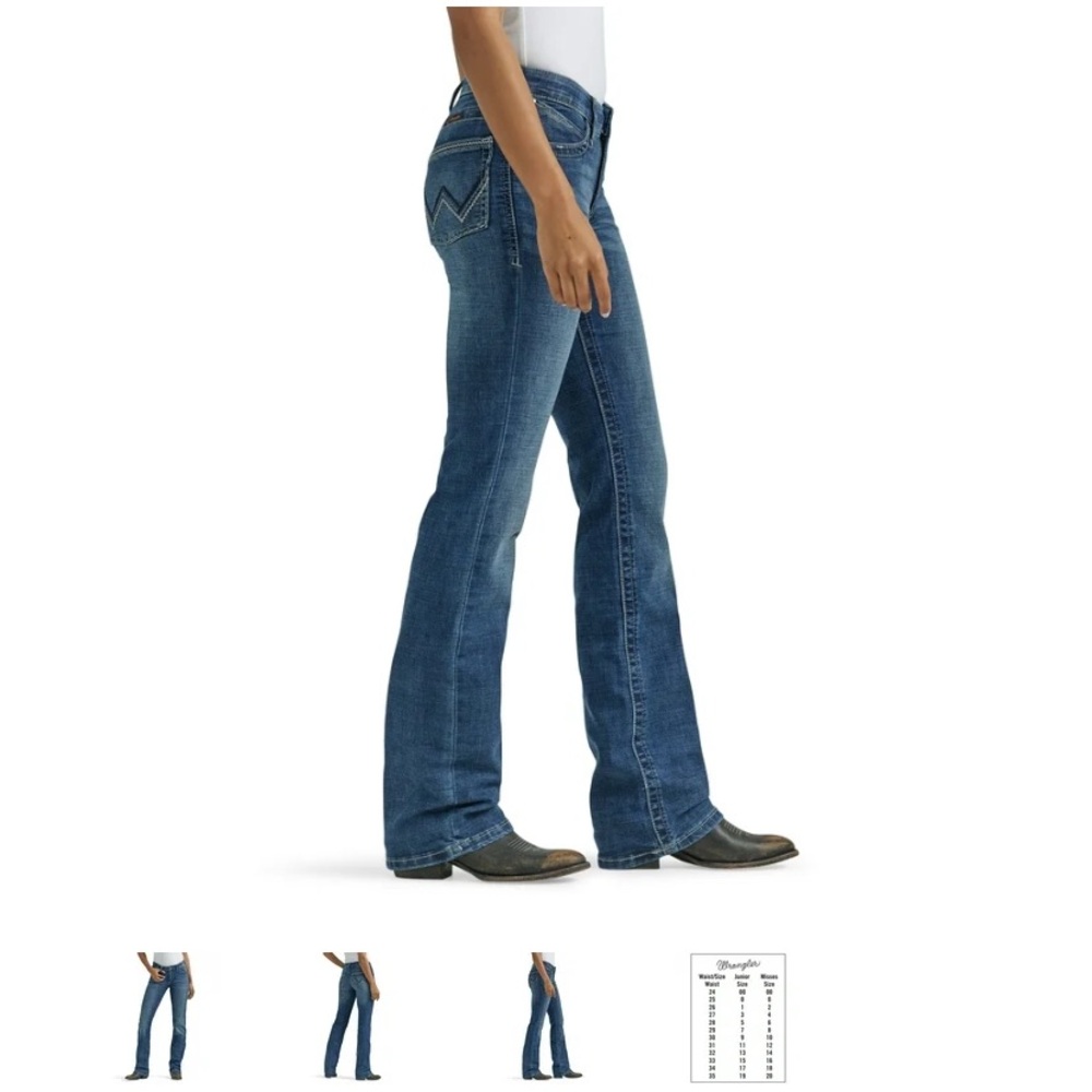 Wrangler Women's Straight Leg Blue Jeans